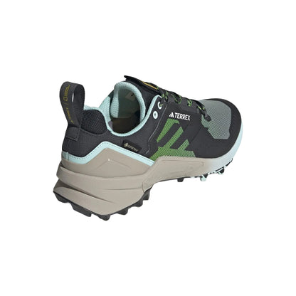 Grey - Back - Adidas Mens Terrex Swift R3 GORE-TEX Hiking Trainers