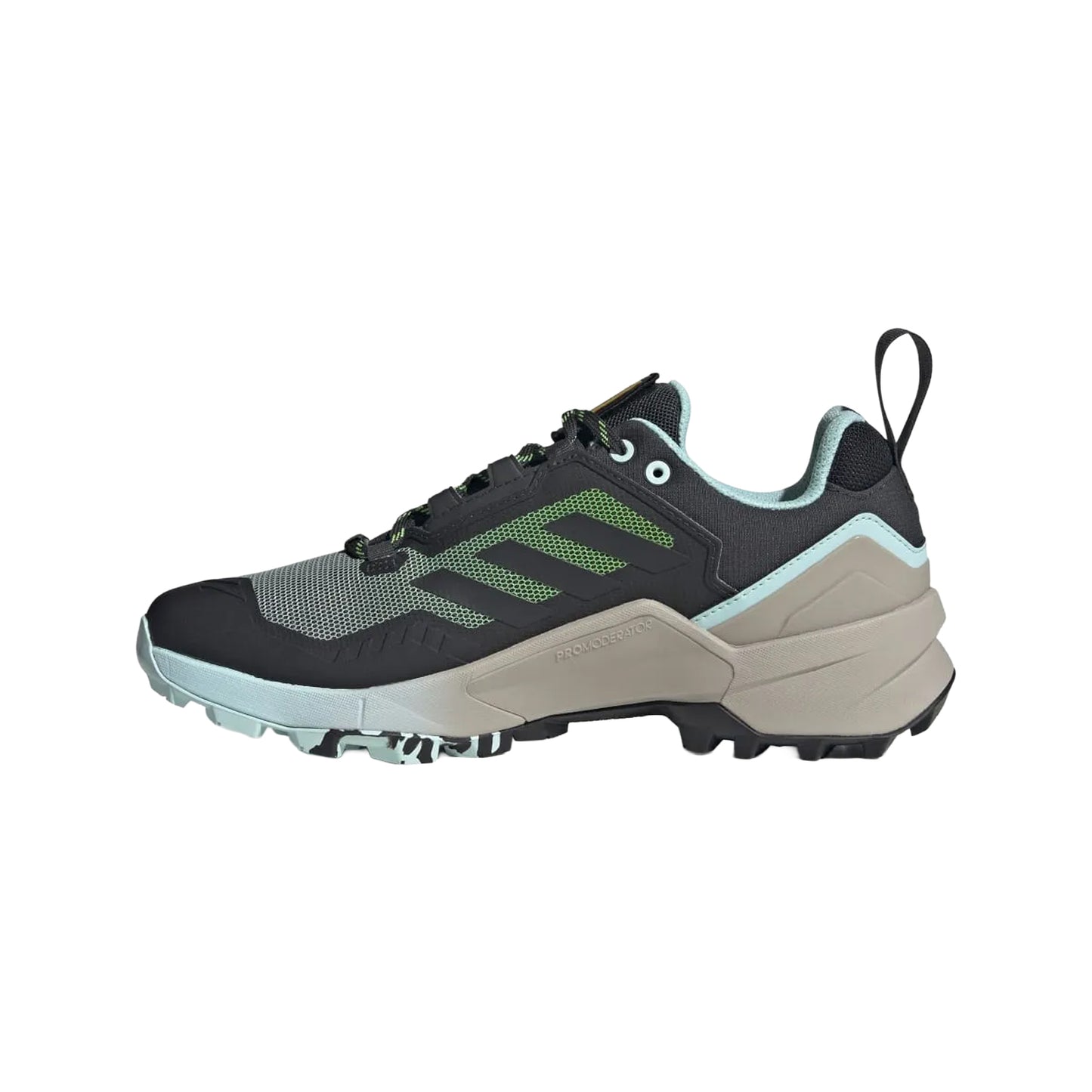 Grey - Side - Adidas Mens Terrex Swift R3 GORE-TEX Hiking Trainers