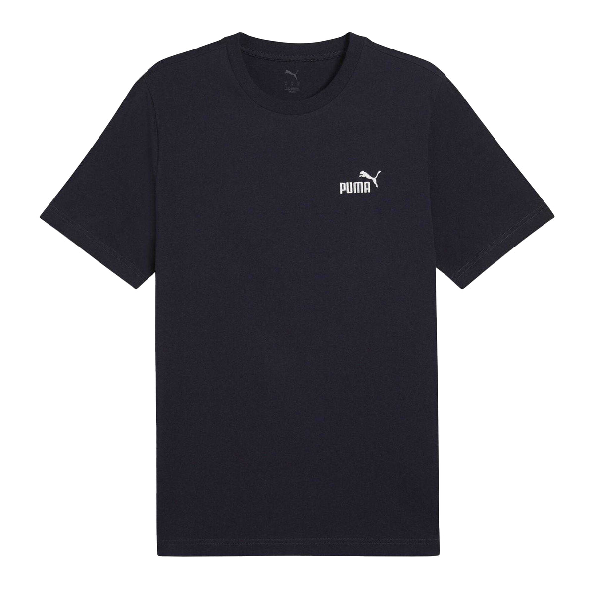 Navy - Front - Puma Mens Essentials Small Logo T-Shirt