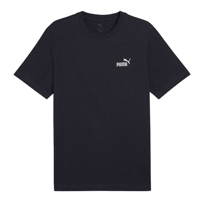 Navy - Front - Puma Mens Essentials Small Logo T-Shirt