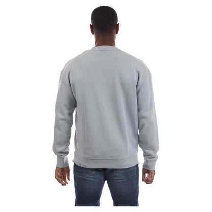 Blue - Back - Hugo Mens Drop Shoulder Long-Sleeved Sweatshirt