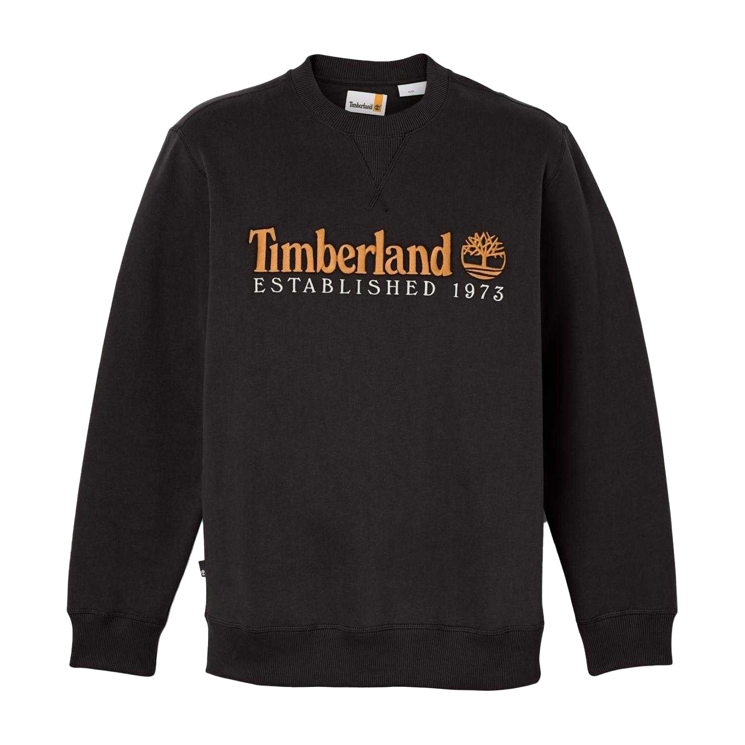 Black - Front - Timberland Mens Established 1973 Cotton Blend Sweatshirt