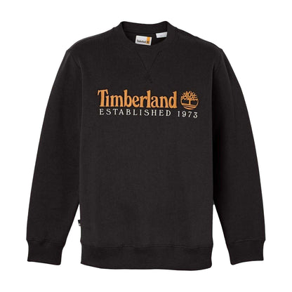 Black - Front - Timberland Mens Established 1973 Cotton Blend Sweatshirt