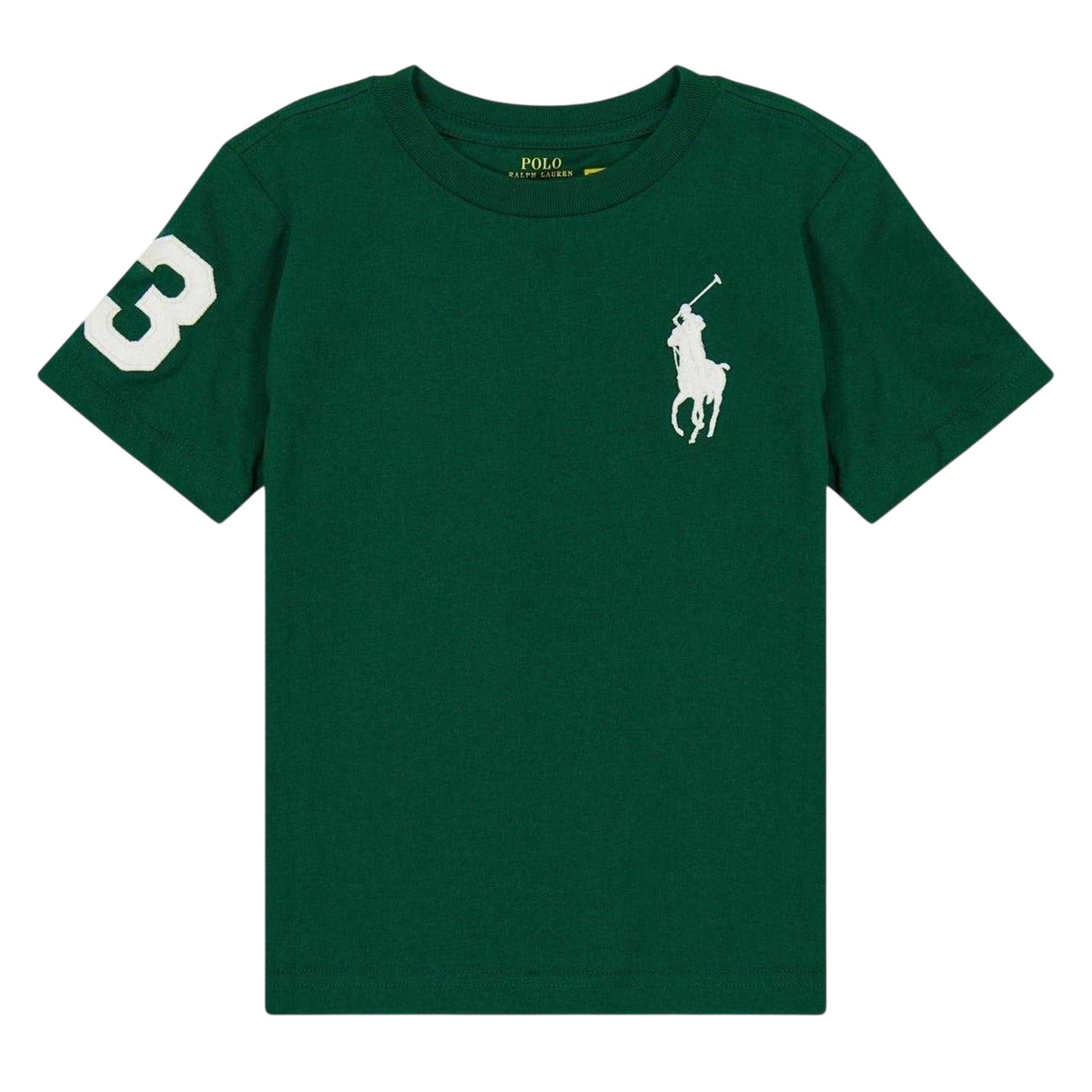 Forest - Front - Ralph Lauren Childrens-Kids Embroidered Logo Logo T-Shirt