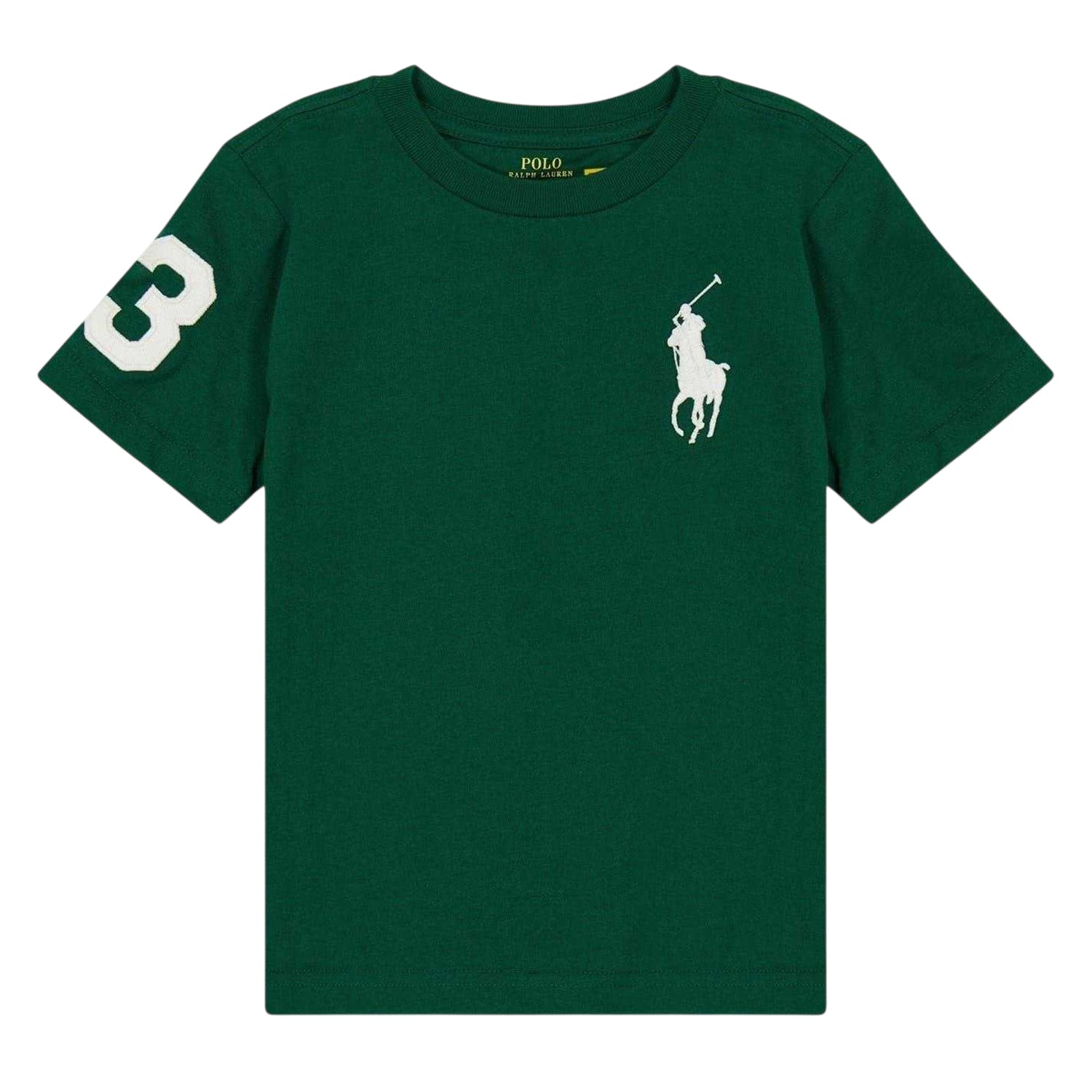 Forest - Front - Ralph Lauren Childrens-Kids Embroidered Logo Logo T-Shirt