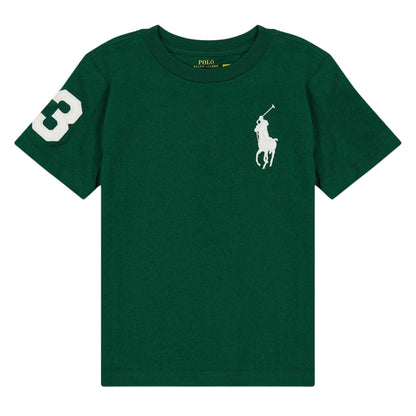 Forest - Front - Ralph Lauren Childrens-Kids Embroidered Logo Logo T-Shirt