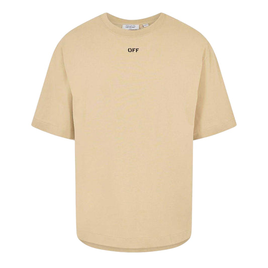 Brown-Black - Front - Off White Mens Skate Crew Neck T-Shirt