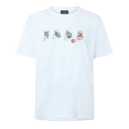 White - Front - Paul Smith Mens Cup T-Shirt