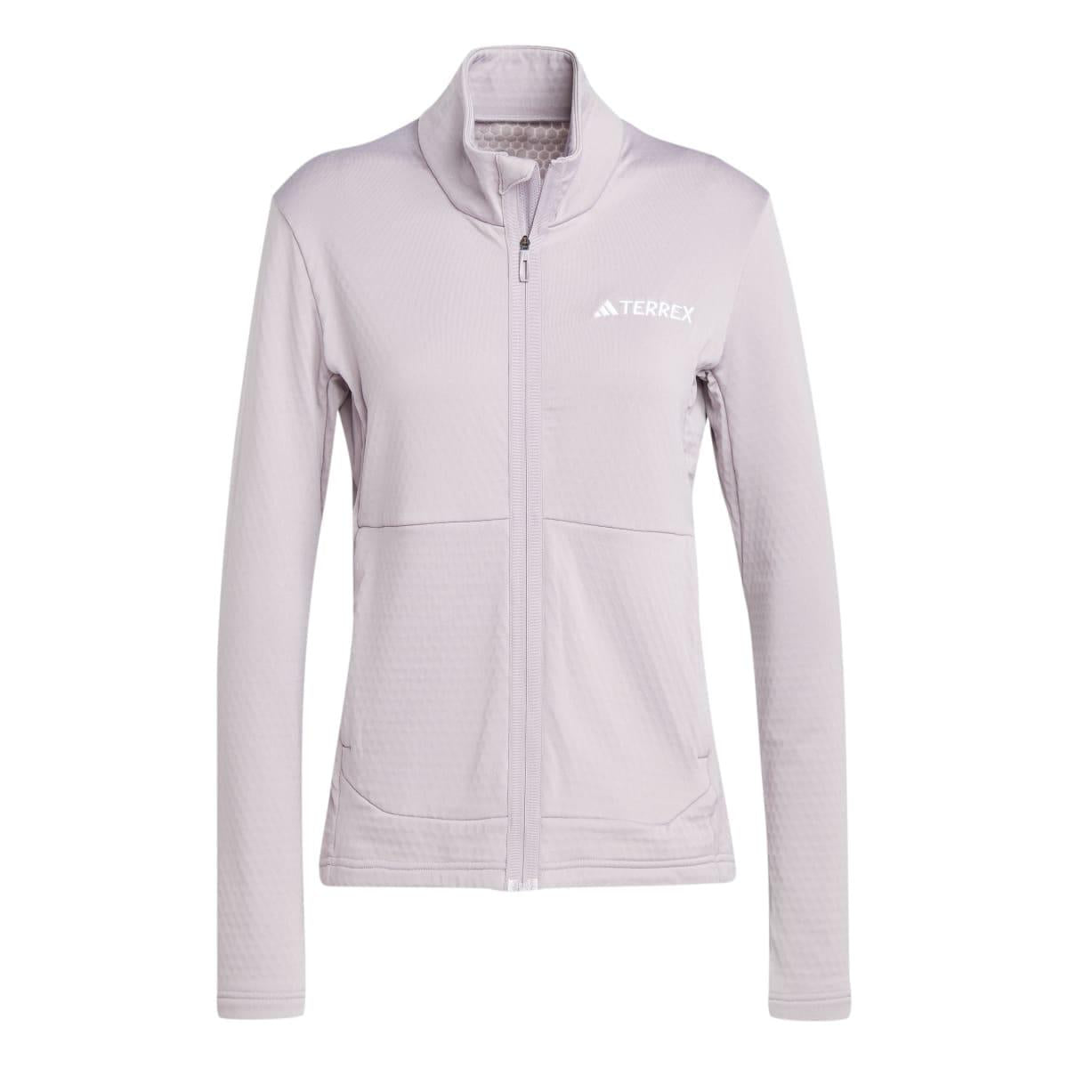 Violet - Front - Adidas Womens-Ladies Terrex Multi Light Full Zip Fleece Jacket
