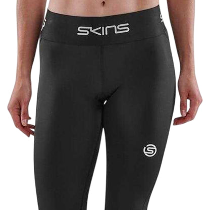 Black - Back - Skins Womens-Ladies Running Tights