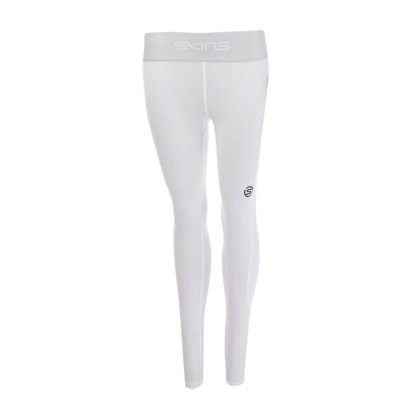 White - Front - Skins Womens-Ladies Running Tights