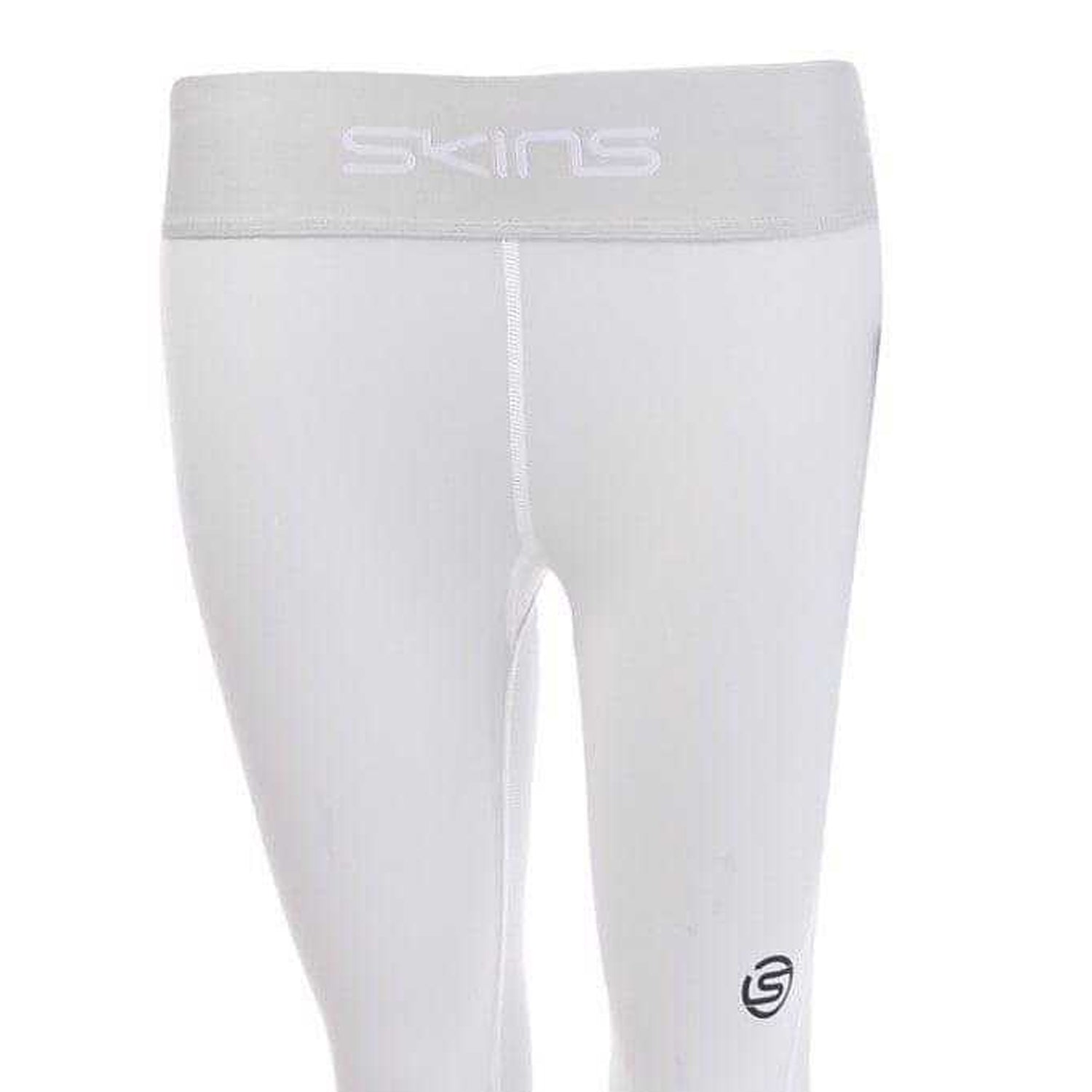White - Back - Skins Womens-Ladies Running Tights