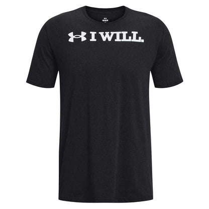 Black - Front - Under Armour Mens I Will T-Shirt