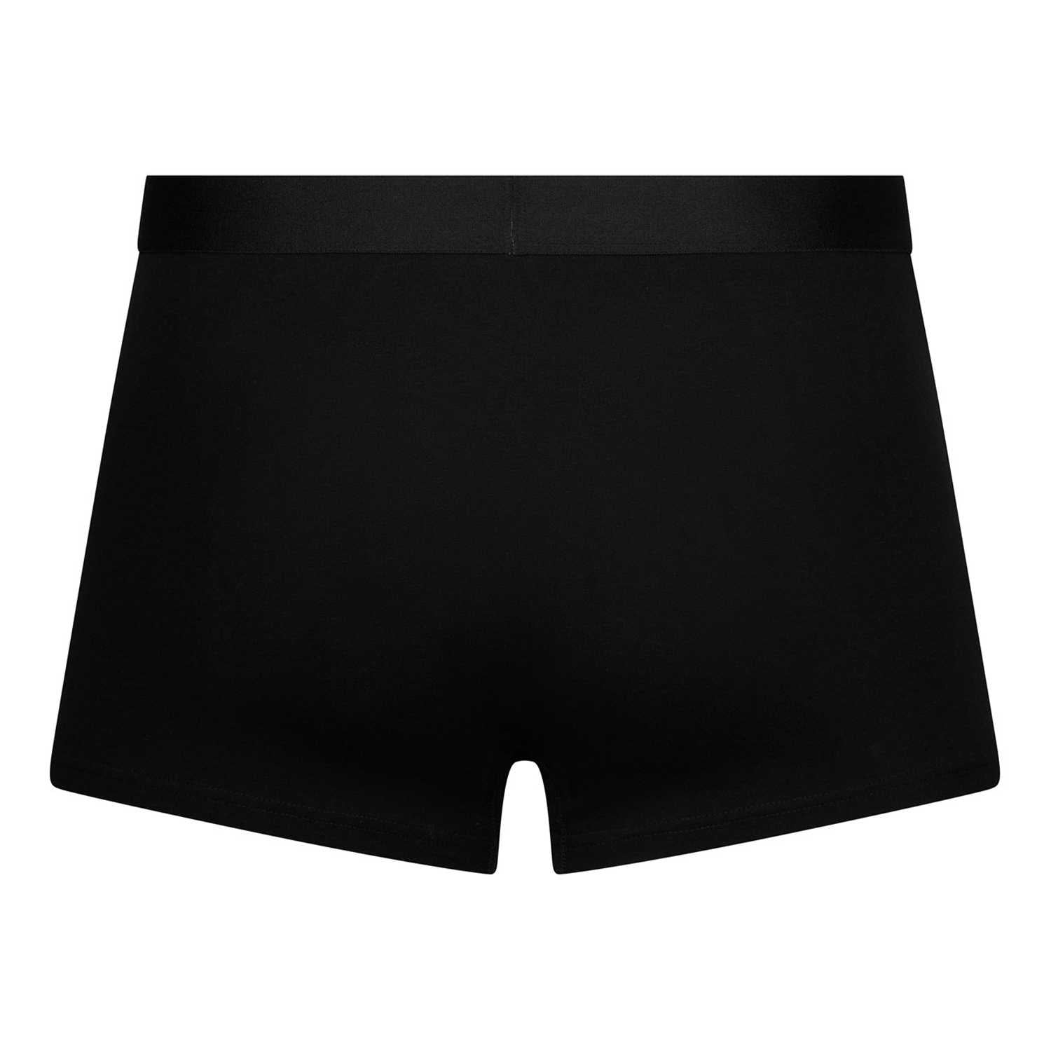 Black - Back - Ed Hardy Mens Plain Boxer Briefs (Pack of 3)