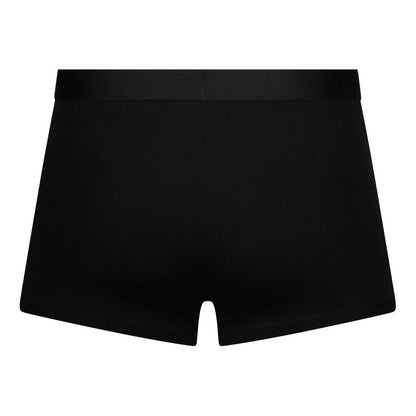 Black - Back - Ed Hardy Mens Plain Boxer Briefs (Pack of 3)