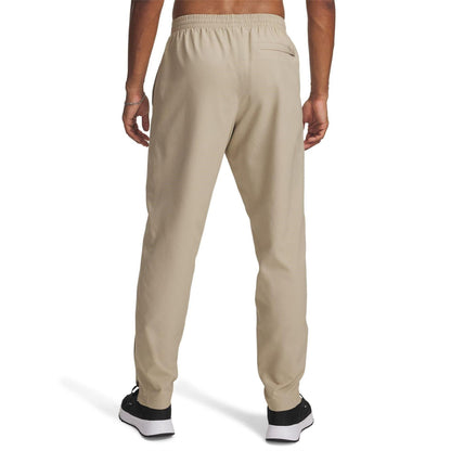 Khaki Brown - Front - Under Armour Mens Rival Woven Jogging Bottoms