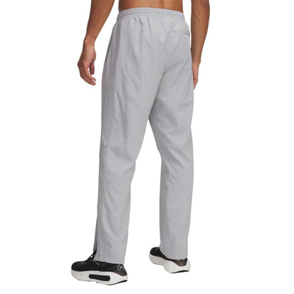 Grey - Back - Under Armour Mens Rival Woven Jogging Bottoms