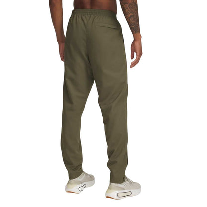 Marine OD Green - Back - Under Armour Mens Rival Woven Jogging Bottoms