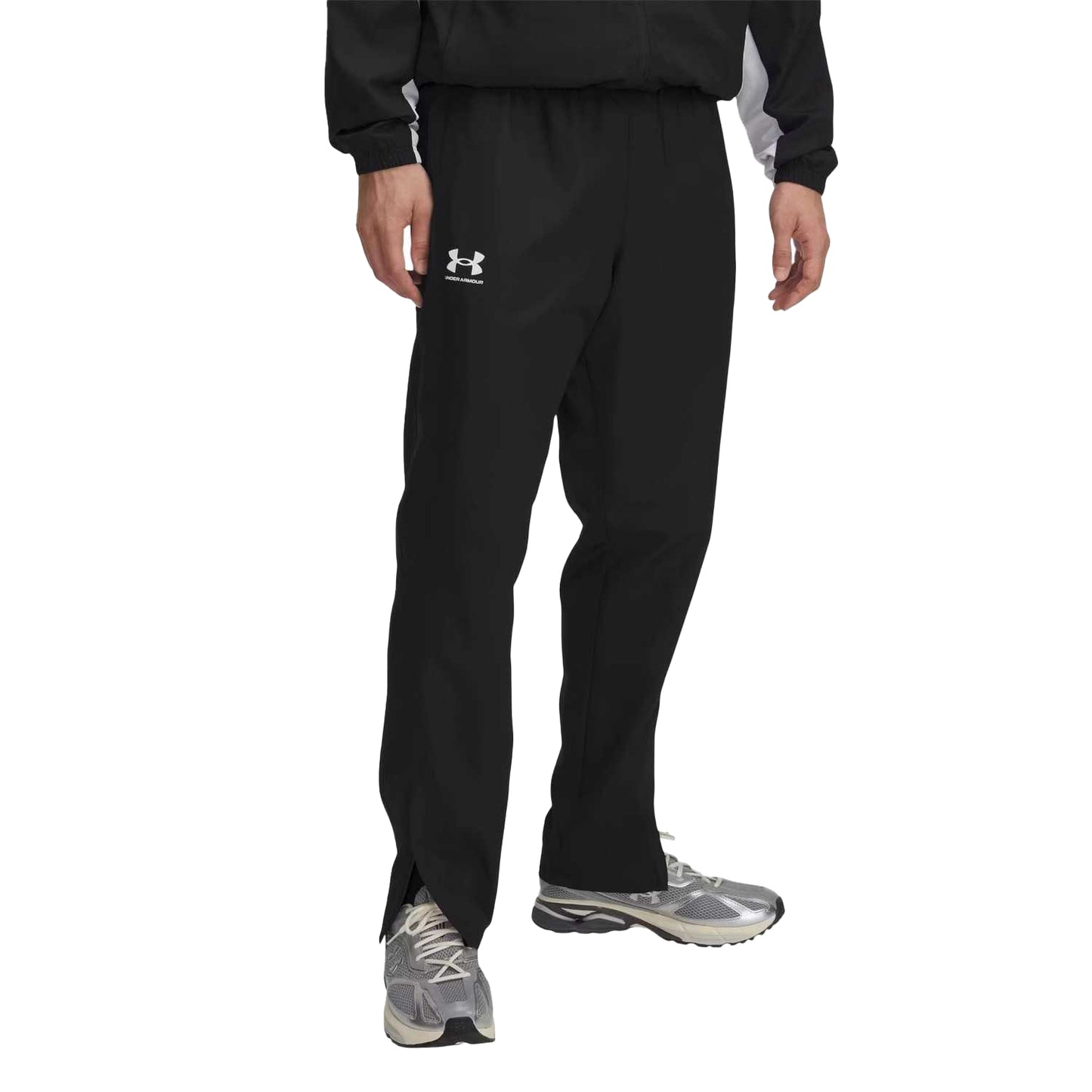 Black - Front - Under Armour Mens Rival Woven Jogging Bottoms