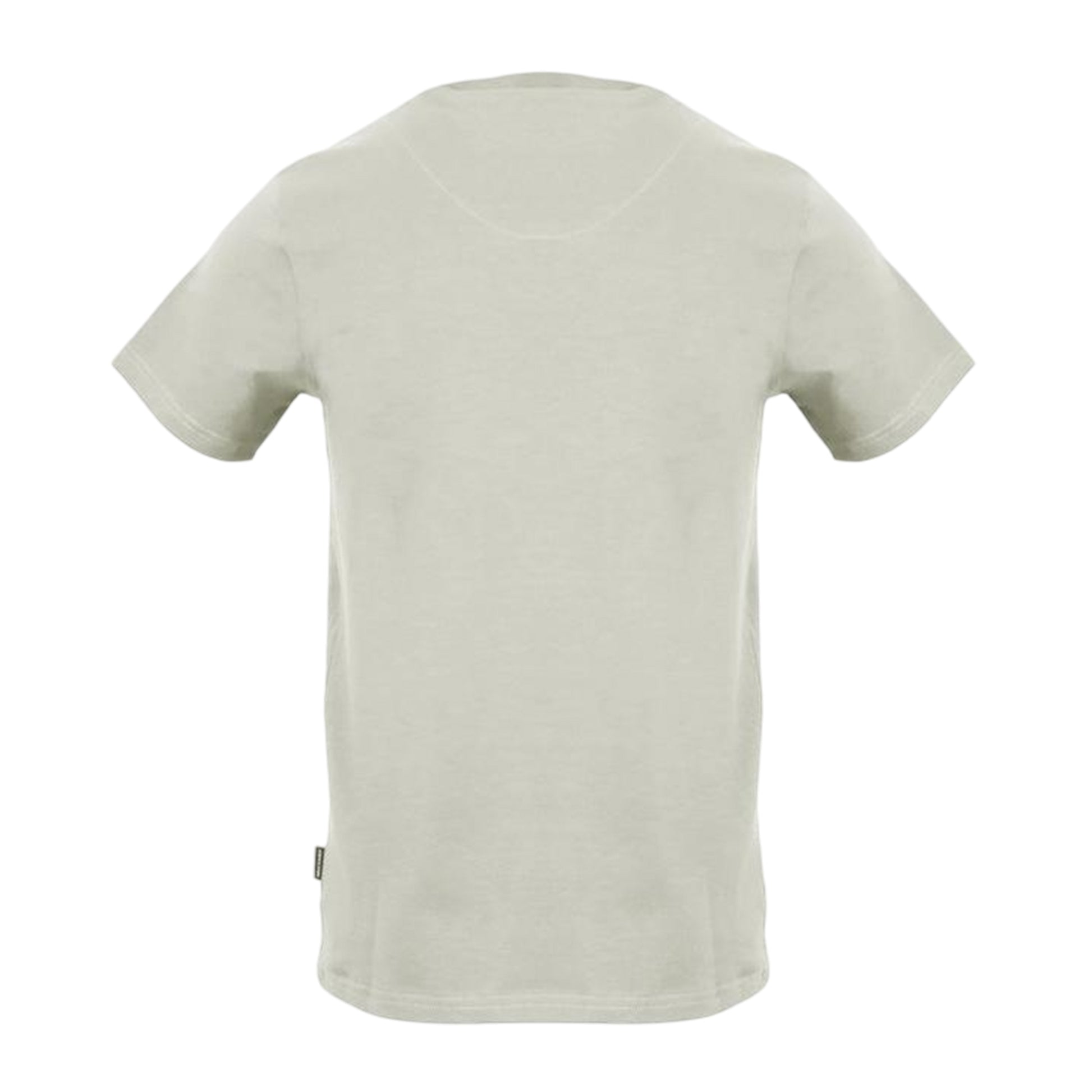 Grey - Back - Aquascutum Mens Logo Crew Neck Regular T-Shirt