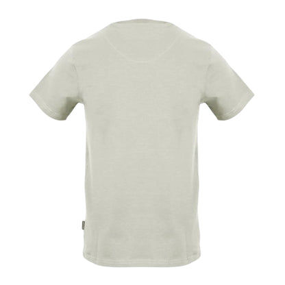 Grey - Back - Aquascutum Mens Logo Crew Neck Regular T-Shirt