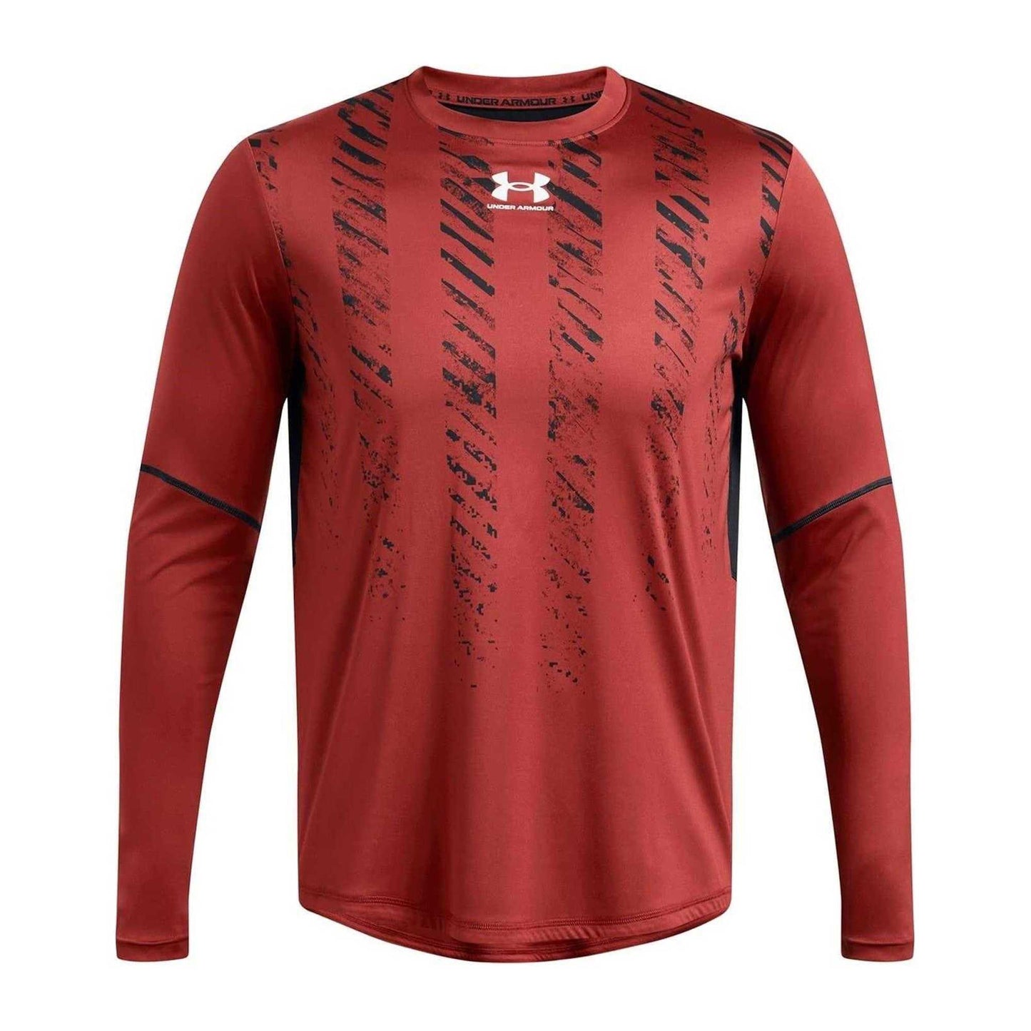 Orange - Front - Under Armour Mens Regular Long-Sleeved T-Shirt