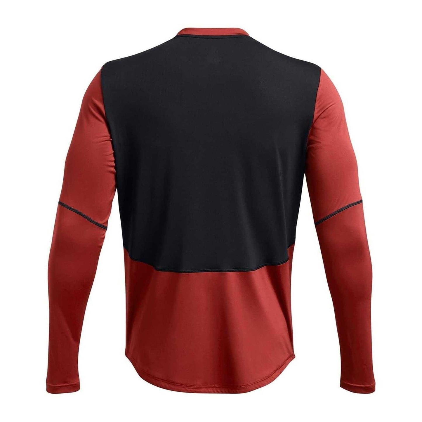 Orange - Back - Under Armour Mens Regular Long-Sleeved T-Shirt