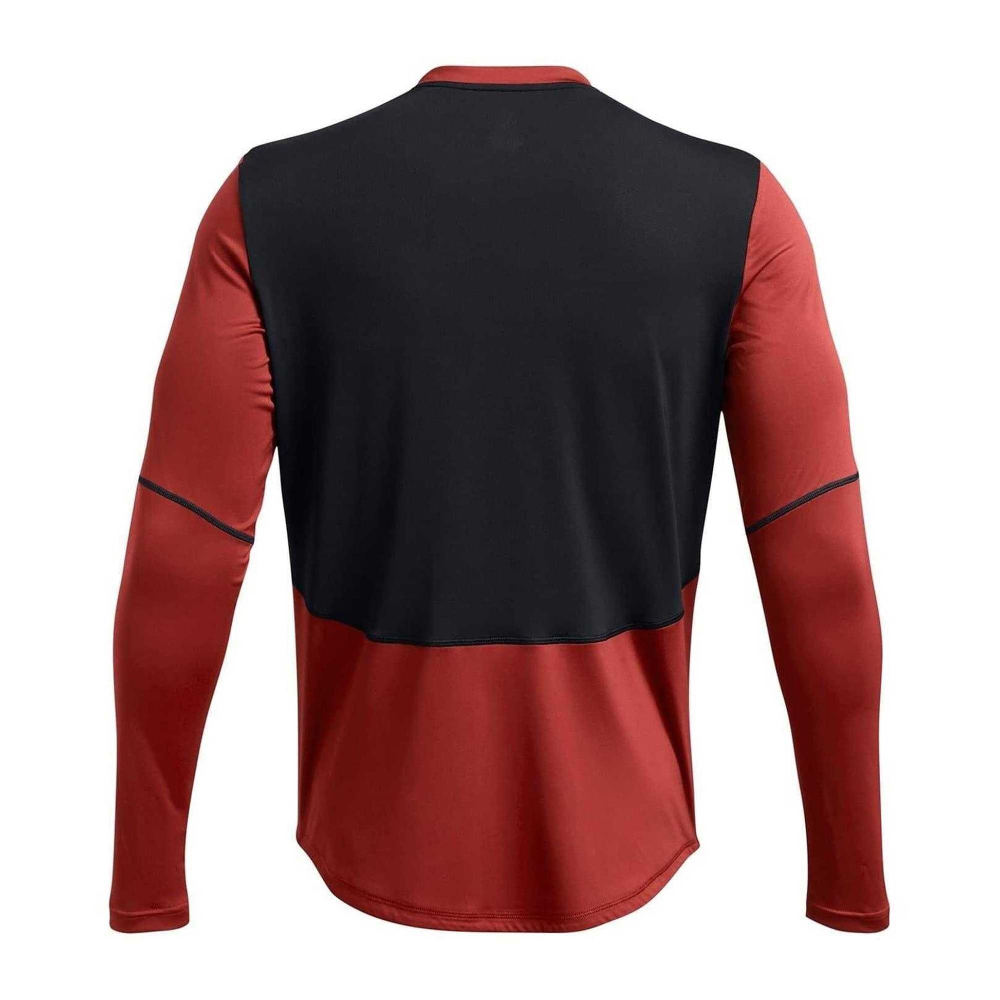 Orange - Back - Under Armour Mens Regular Long-Sleeved T-Shirt