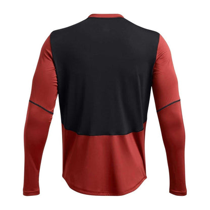 Orange - Back - Under Armour Mens Regular Long-Sleeved T-Shirt
