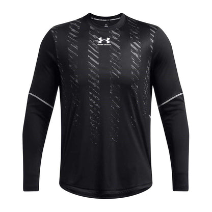 Black - Front - Under Armour Mens Regular Long-Sleeved T-Shirt