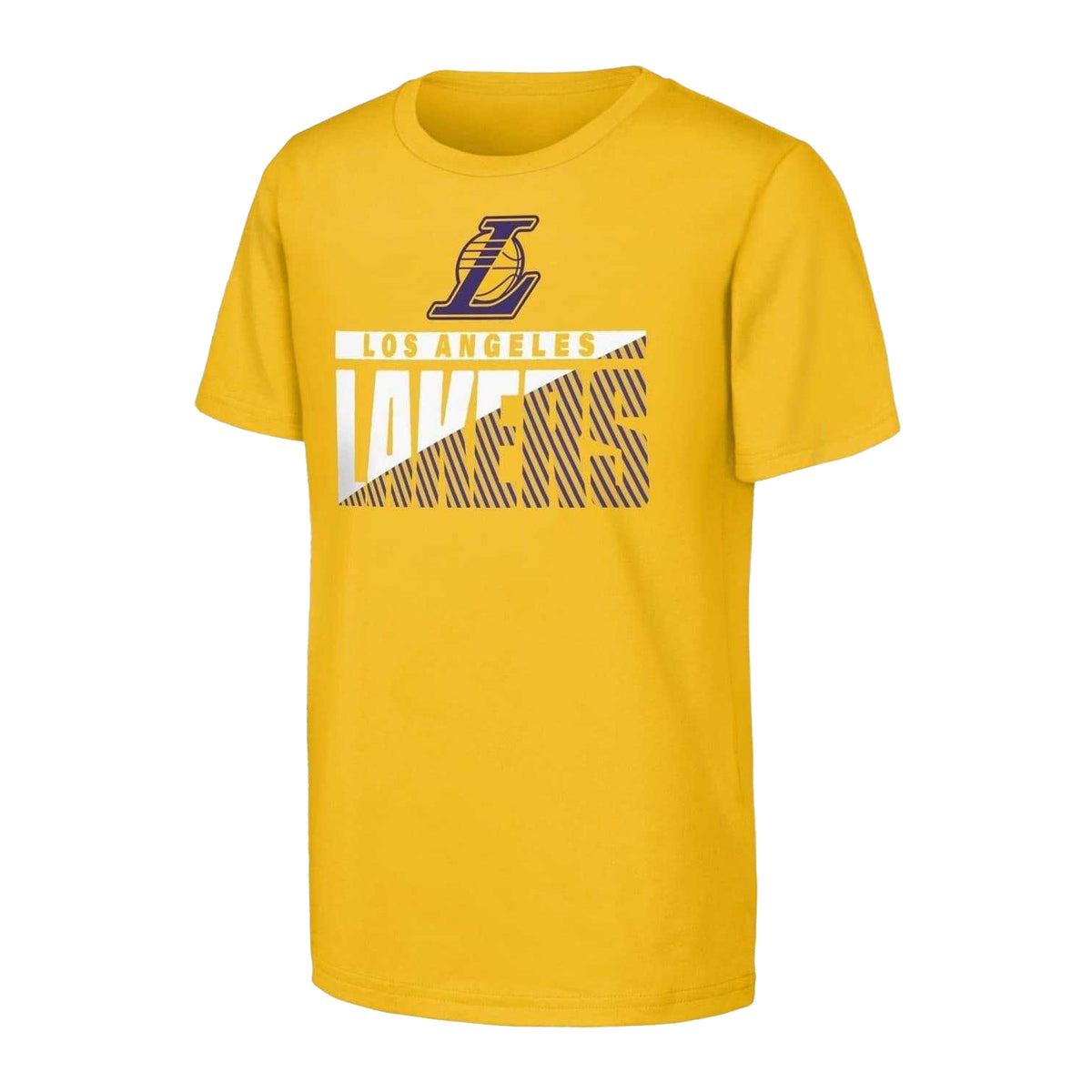 Yellow - Side - Los Angeles Lakers Unisex Adult T-Shirt (Pack of 2)