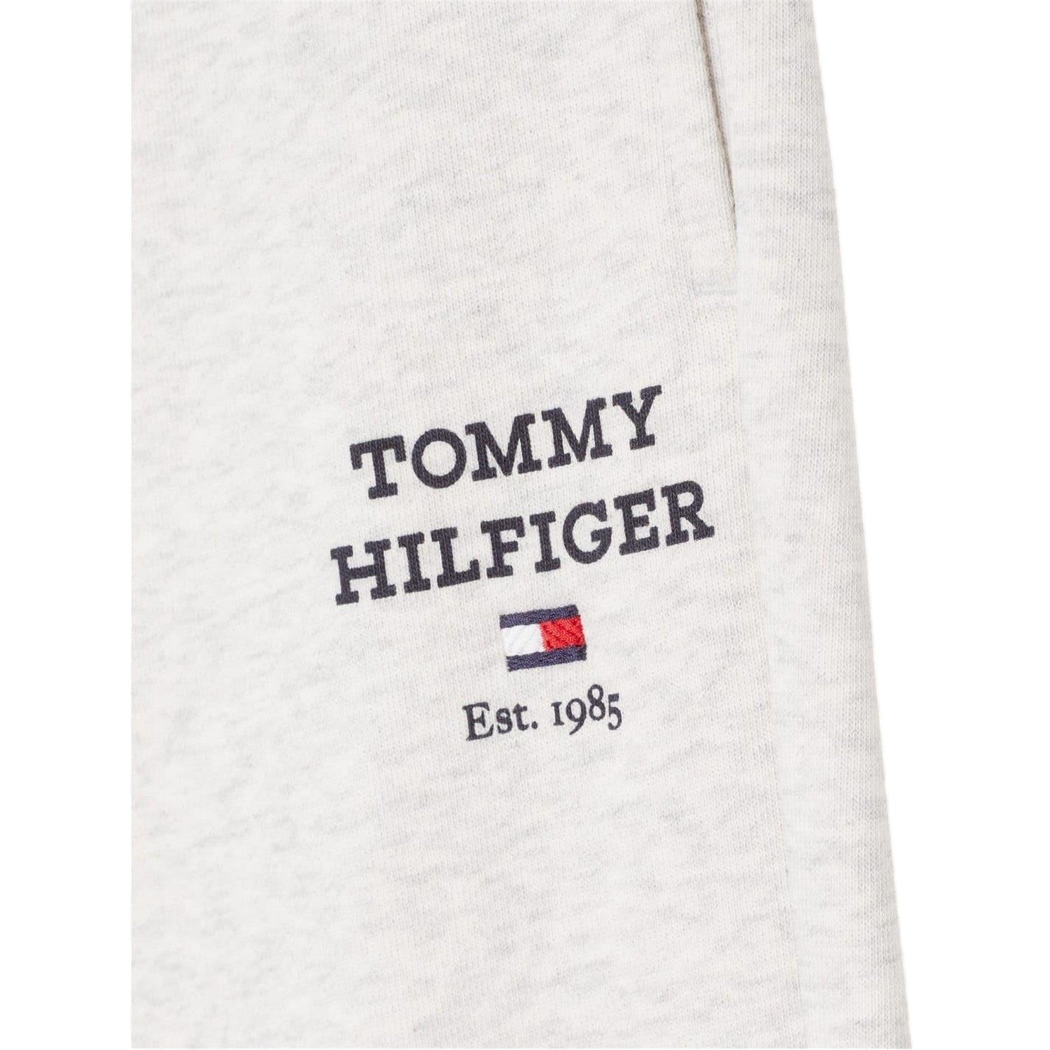 Light Heather - Side - Tommy Hilfiger Childrens-Kids Cotton Blend Jogging Bottoms