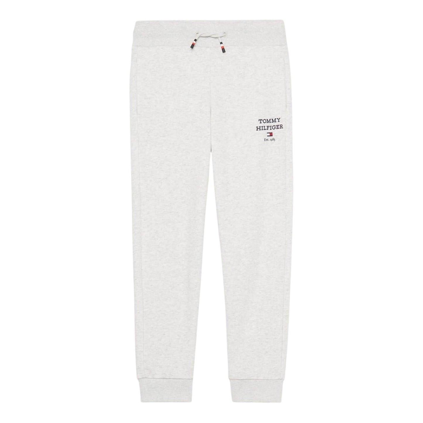Light Heather - Front - Tommy Hilfiger Childrens-Kids Cotton Blend Jogging Bottoms