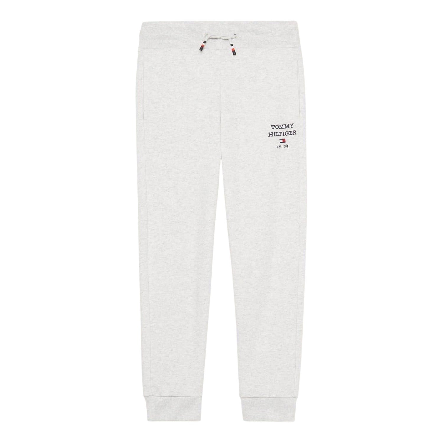 Light Heather - Front - Tommy Hilfiger Childrens-Kids Cotton Blend Jogging Bottoms
