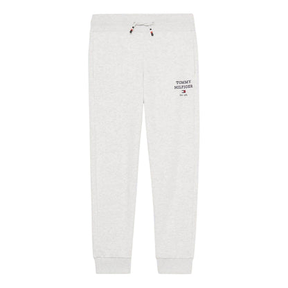 Light Heather - Front - Tommy Hilfiger Childrens-Kids Cotton Blend Jogging Bottoms