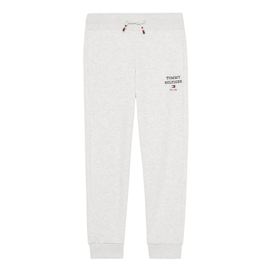 Light Heather - Front - Tommy Hilfiger Childrens-Kids Cotton Blend Jogging Bottoms
