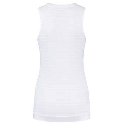 White - Back - K-Swiss Womens-Ladies Seamless V Neck Tank Top