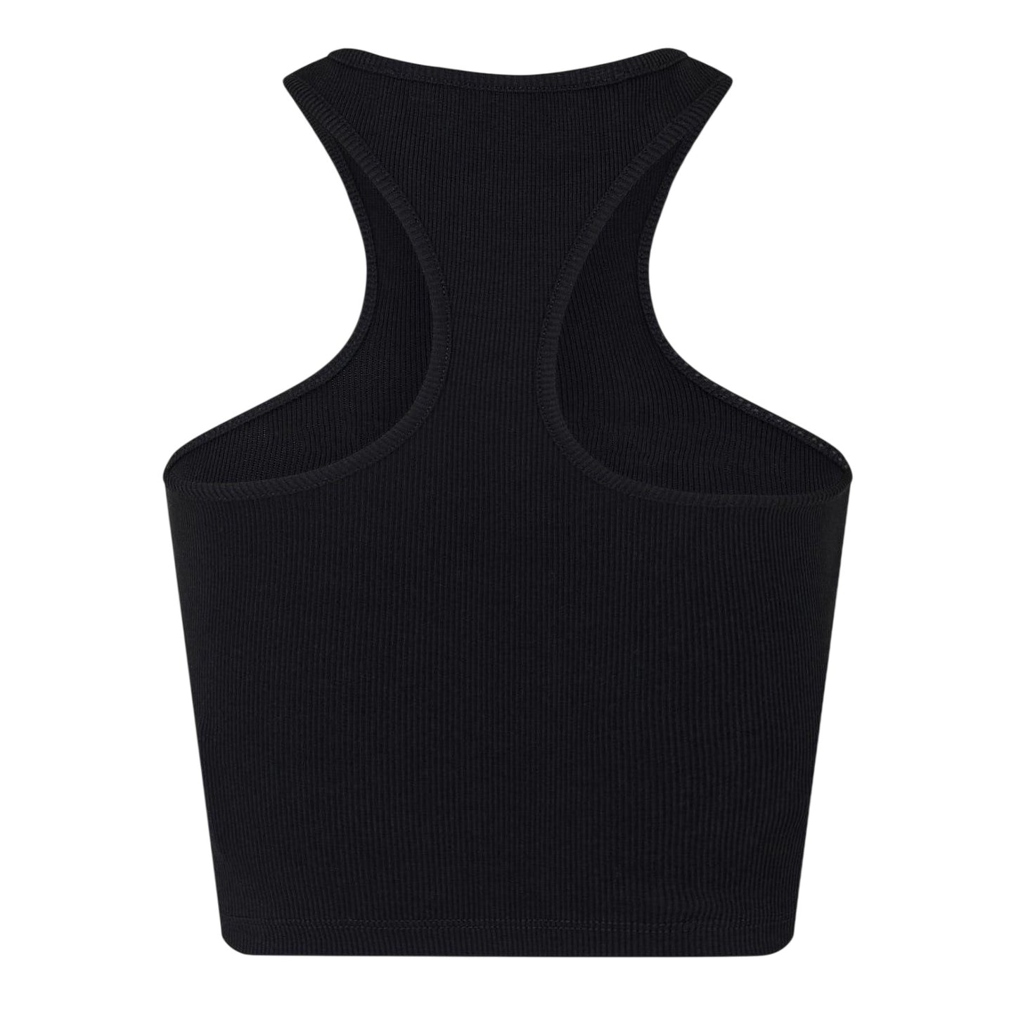 Black - Back - Off White Womens-Ladies Relaxed Fit Tank Top
