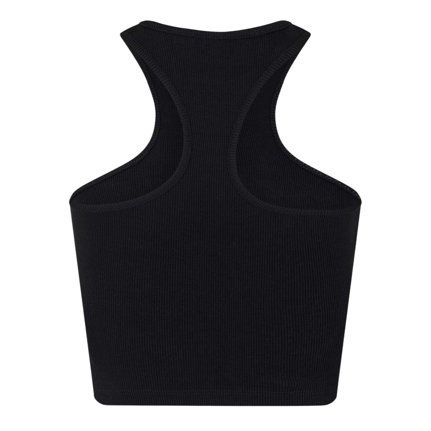 Black - Back - Off White Womens-Ladies Relaxed Fit Tank Top
