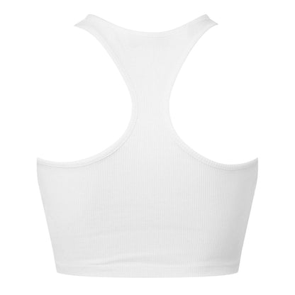 White - Back - Off White Womens-Ladies Relaxed Fit Tank Top