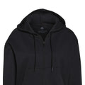 Black - Back - Adidas Womens-Ladies Essentials Striped Loose Fit Full Zip Hoodie