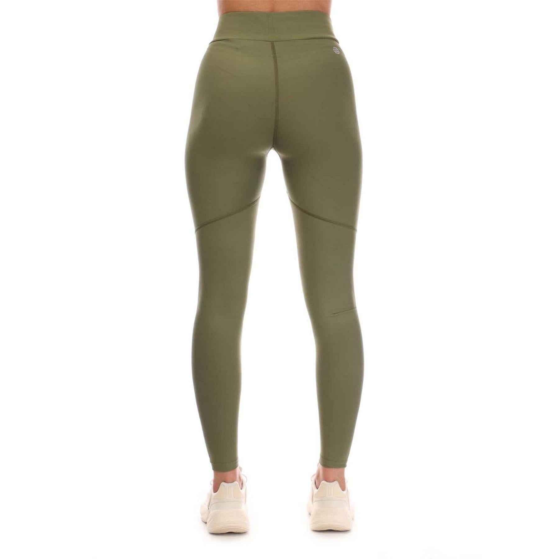 Khaki Green - Back - Skins Womens-Ladies Series-3 Tights