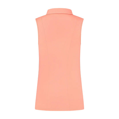 Desert Pink - Back - K-Swiss Womens-Ladies Regular Tennis Polo Shirt