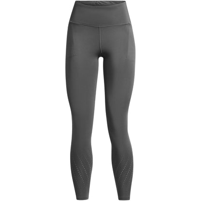 Grey - Front - Under Armour Womens-Ladies Launch Elite Fitted Running Tights