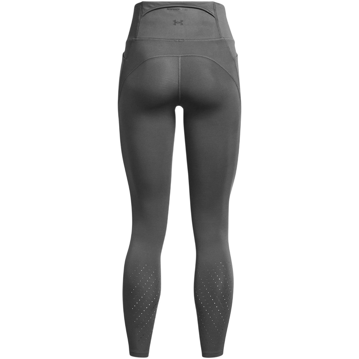 Grey - Back - Under Armour Womens-Ladies Launch Elite Fitted Running Tights