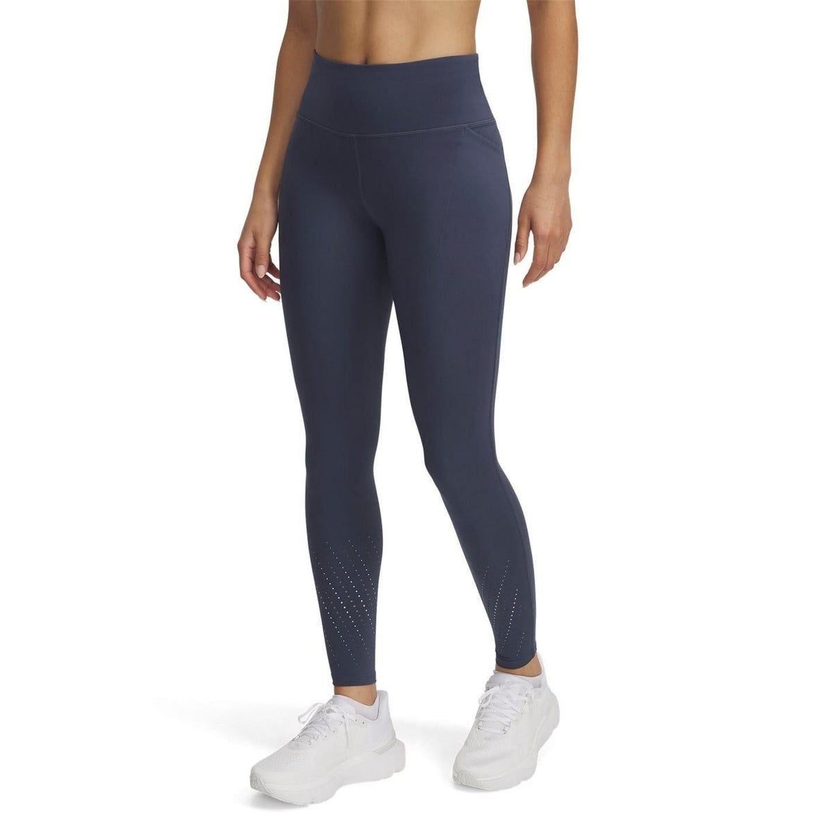 Frost Gray - Front - Under Armour Womens-Ladies Launch Elite Fitted Running Tights