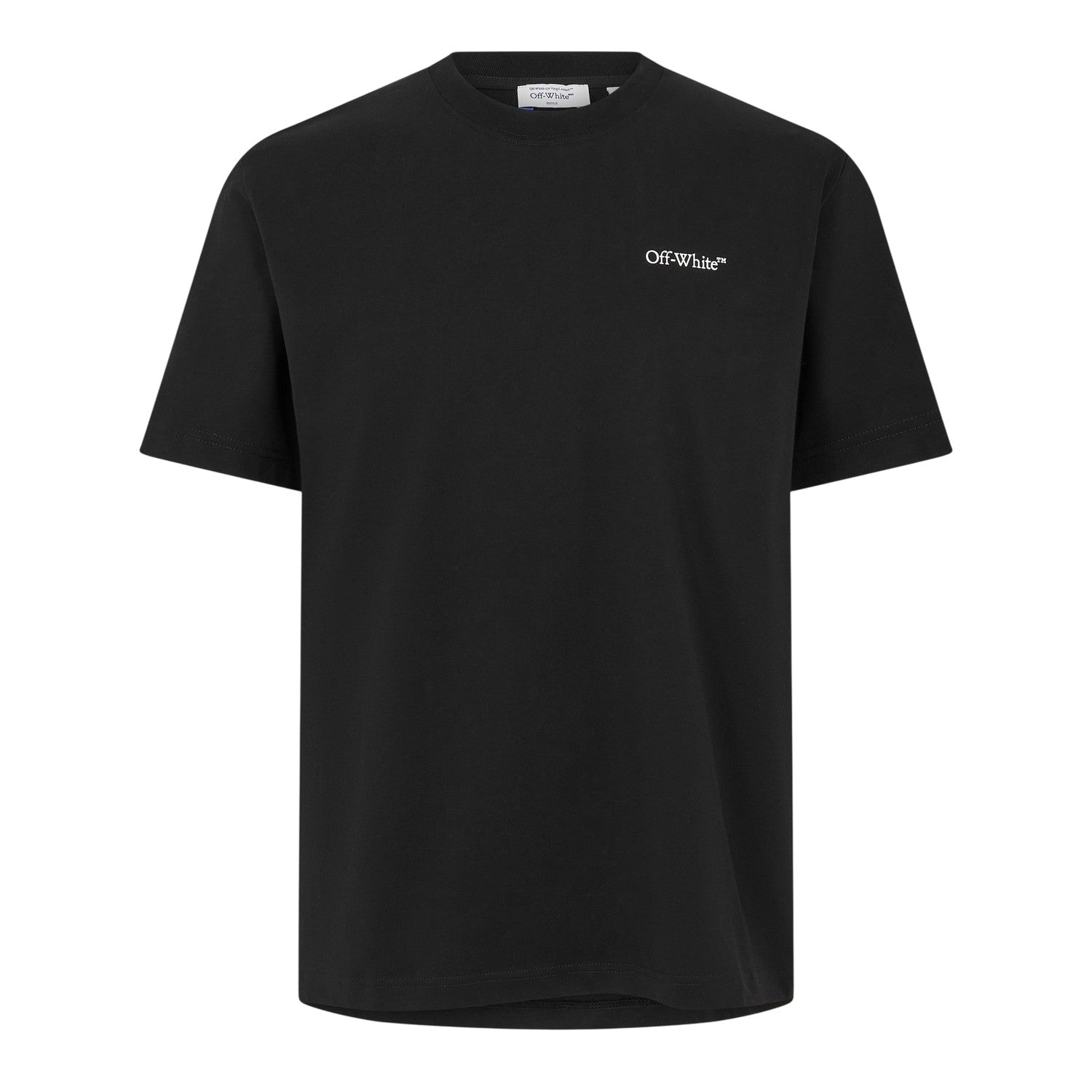 Black - Front - Off White Unisex Adult Cloud Logo T-Shirt