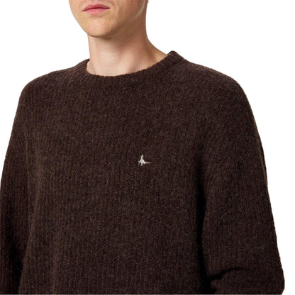 Coffee Marl - Side - Jack Wills Mens Crew Neck Baggy Sweatshirt