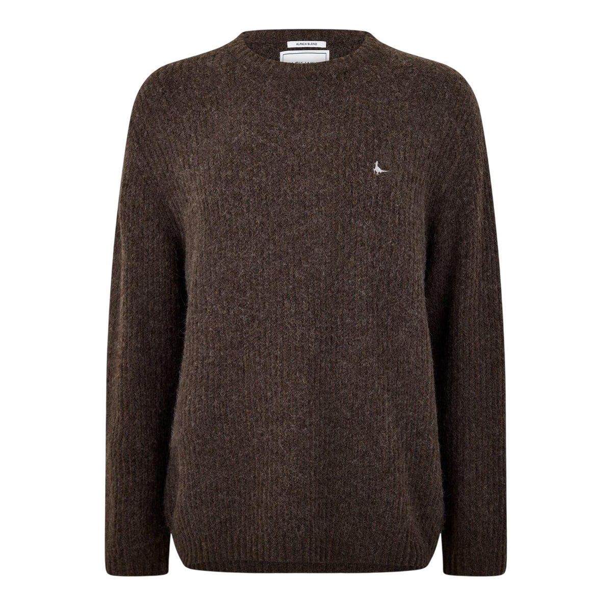 Coffee Marl - Front - Jack Wills Mens Crew Neck Baggy Sweatshirt
