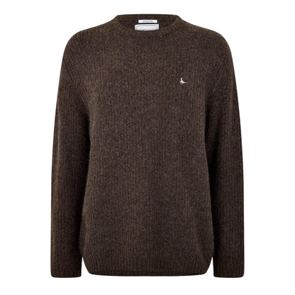 Coffee Marl - Front - Jack Wills Mens Crew Neck Baggy Sweatshirt